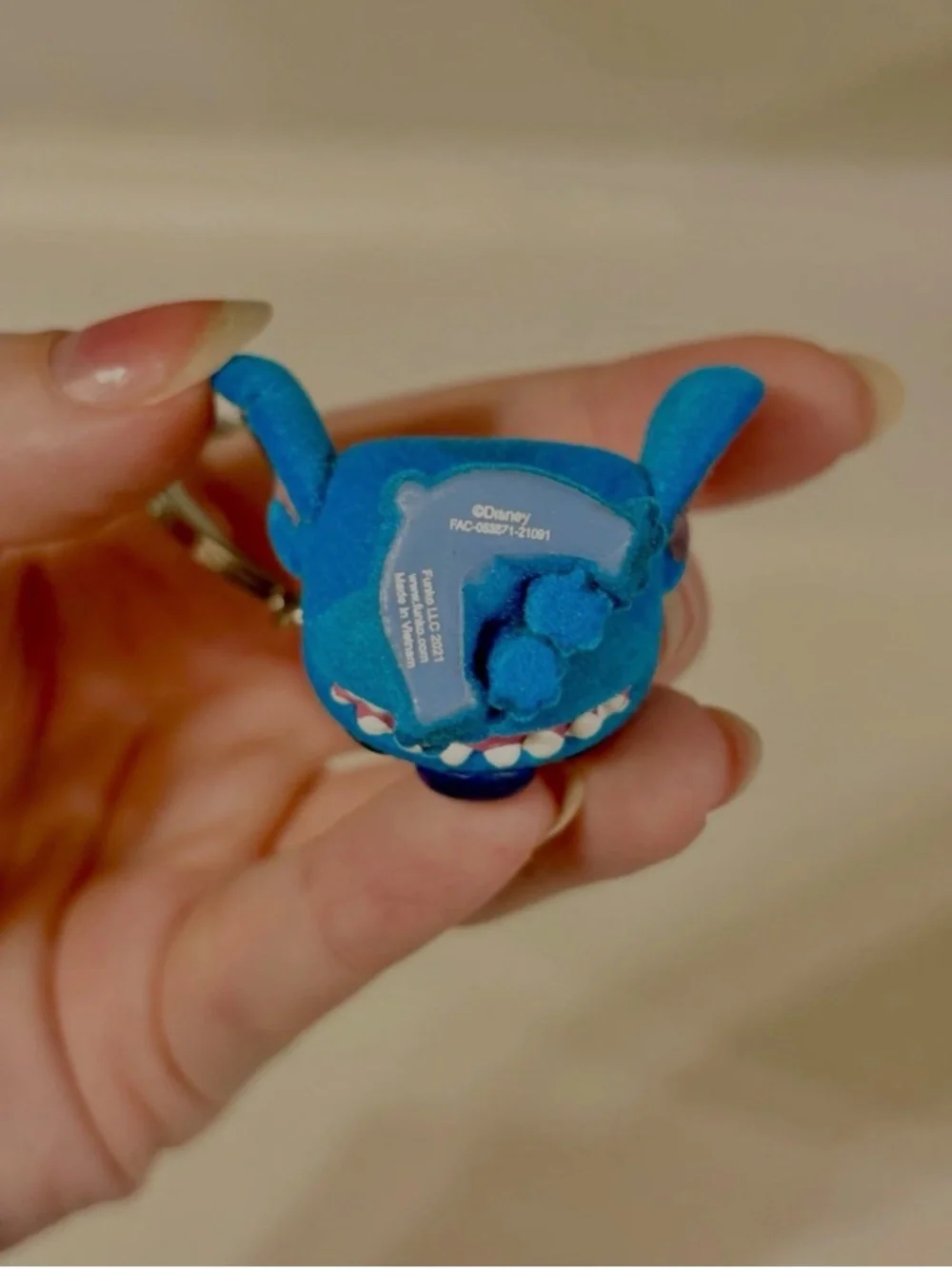 Funko Disney Lilo & Stitch Pocket POP! Stitch Keychain Flocked Soft Blue 2021